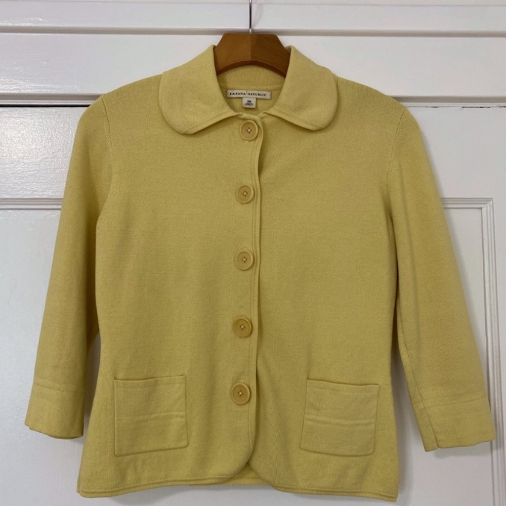 2 Piece Beautiful SET Banana Republic Silk Jacket and Tank Top